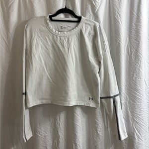 Under Armour Lighter Longer Cropped Crew Long Sleeve Crop Top. Size L.